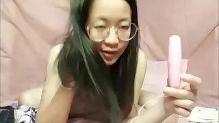 Hot petite Asian brunette girl in say no to room